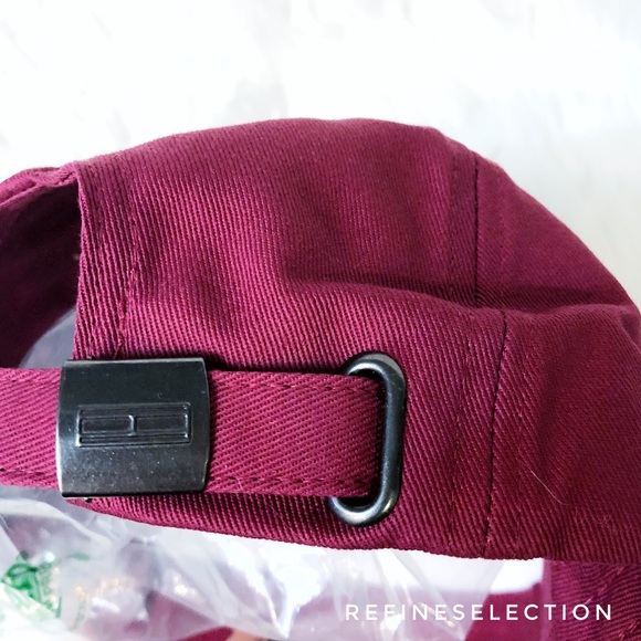 Tommy Hilfiger Embroidered Logo Strapback Hat Cap - Picture 7 of 8